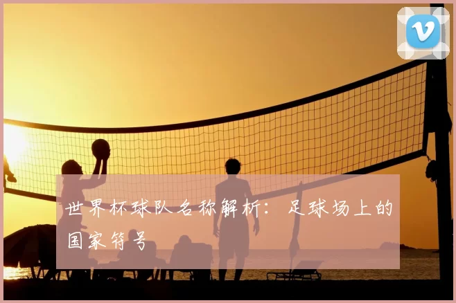 世界杯球队名称解析：足球场上的国家符号